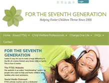 Tablet Screenshot of fortheseventhgeneration.org